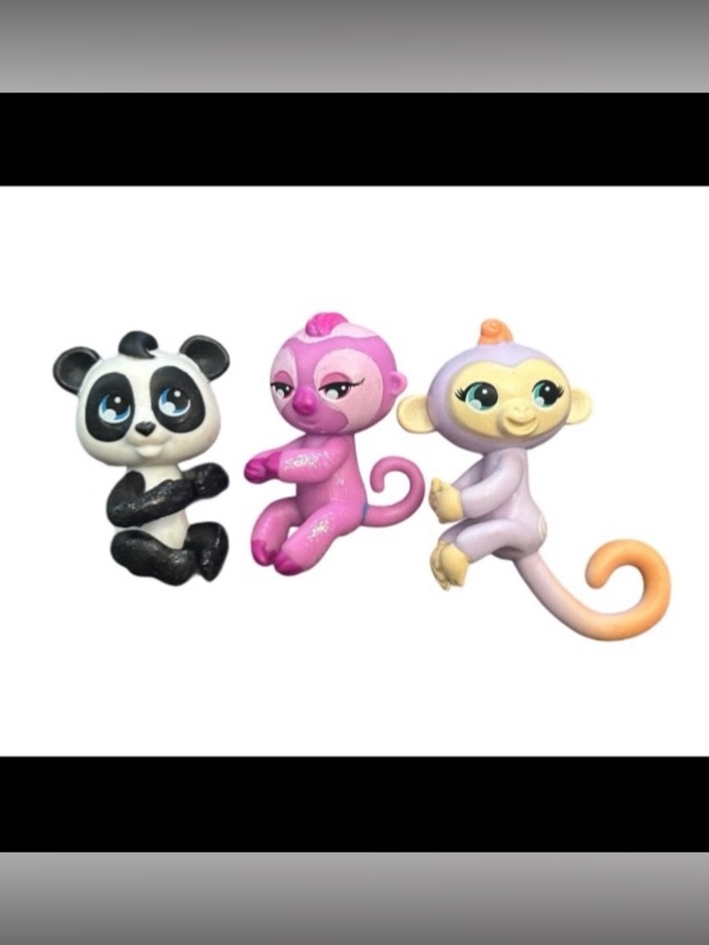Mini Fingerling Lot Monkey Glitter Panda Sloth Figure  WOWWEE Toy Series 1 & 2